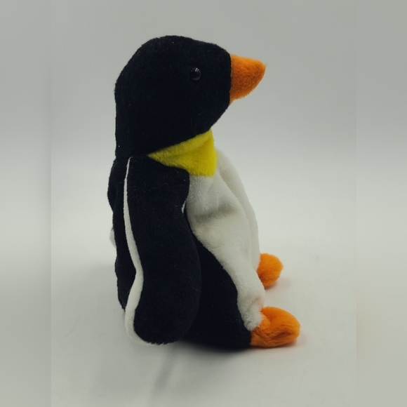 1995 "WADDLE" Ty Beanie Baby PENGUIN, Mint Condition PVC Pellets - Picture 4 of 4